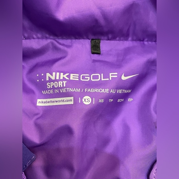 Nike Sport Lady Golf XS Vest Hyper Plum Grape Purple - Picture 7 of 9